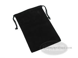 Black Felt Dice Bag